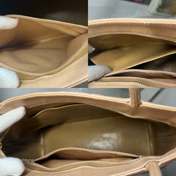 Authentic Chanel Caviar Leather Medallion Tote Quilted Bag - Picture 7 of 14